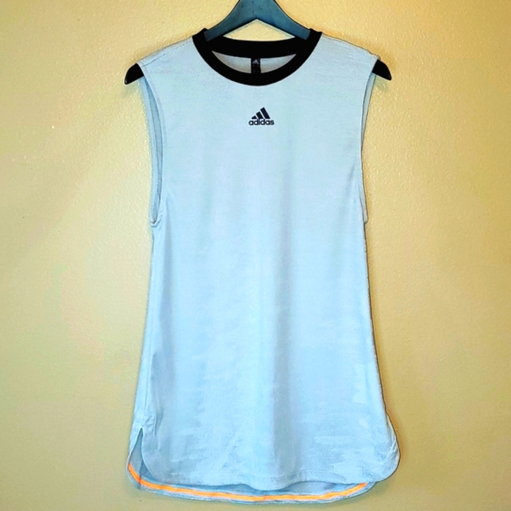 Adidas Women's NY Dress - Grey/Glow Orange XS